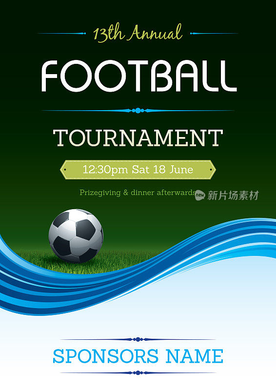 Football tournament poster